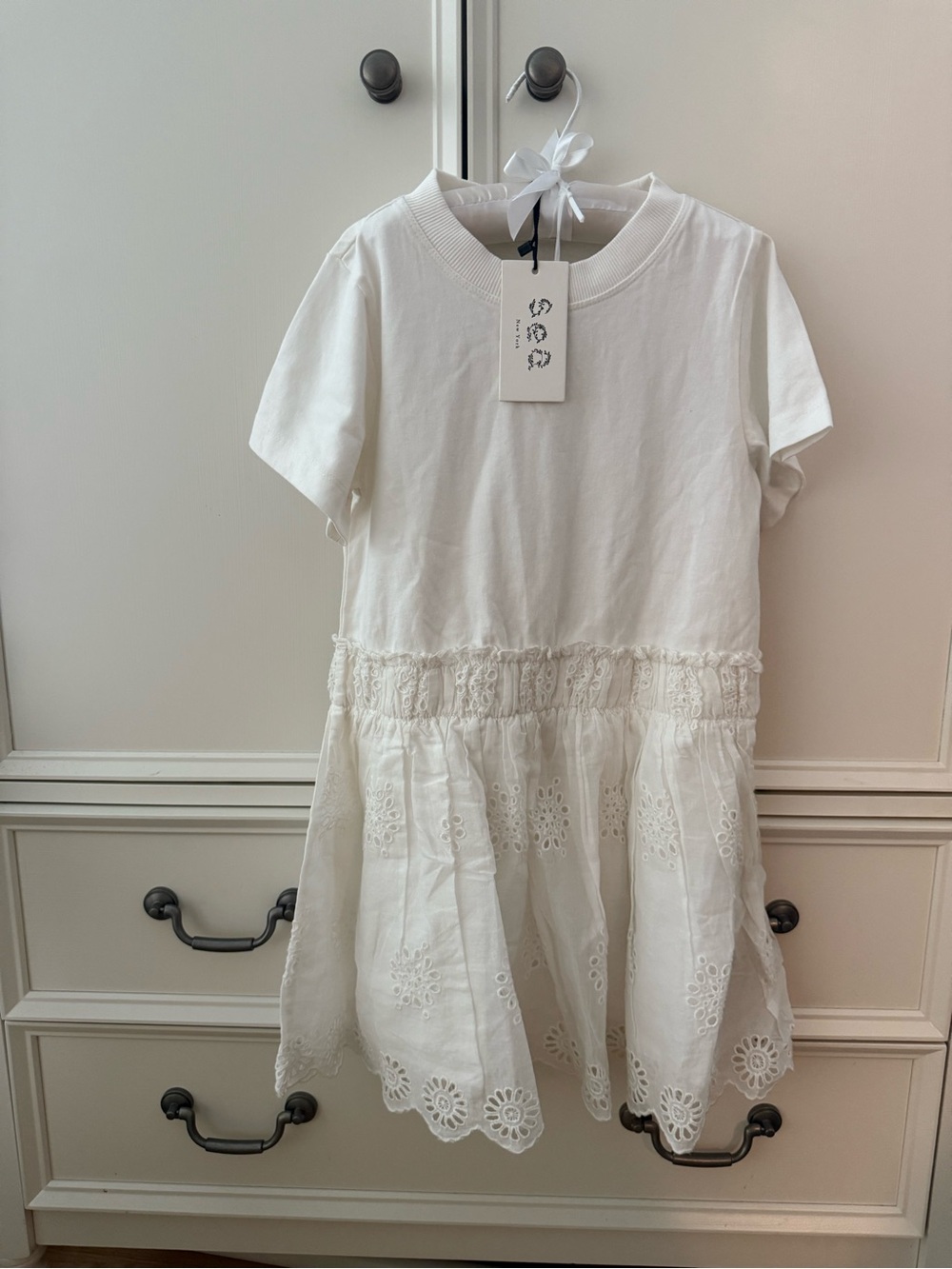 Kids Sea New York White Eyelet Kids Dress